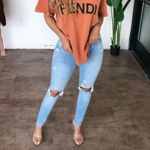 Jude Mid Rise Skinny Jeans(Heart Of Gold Light)